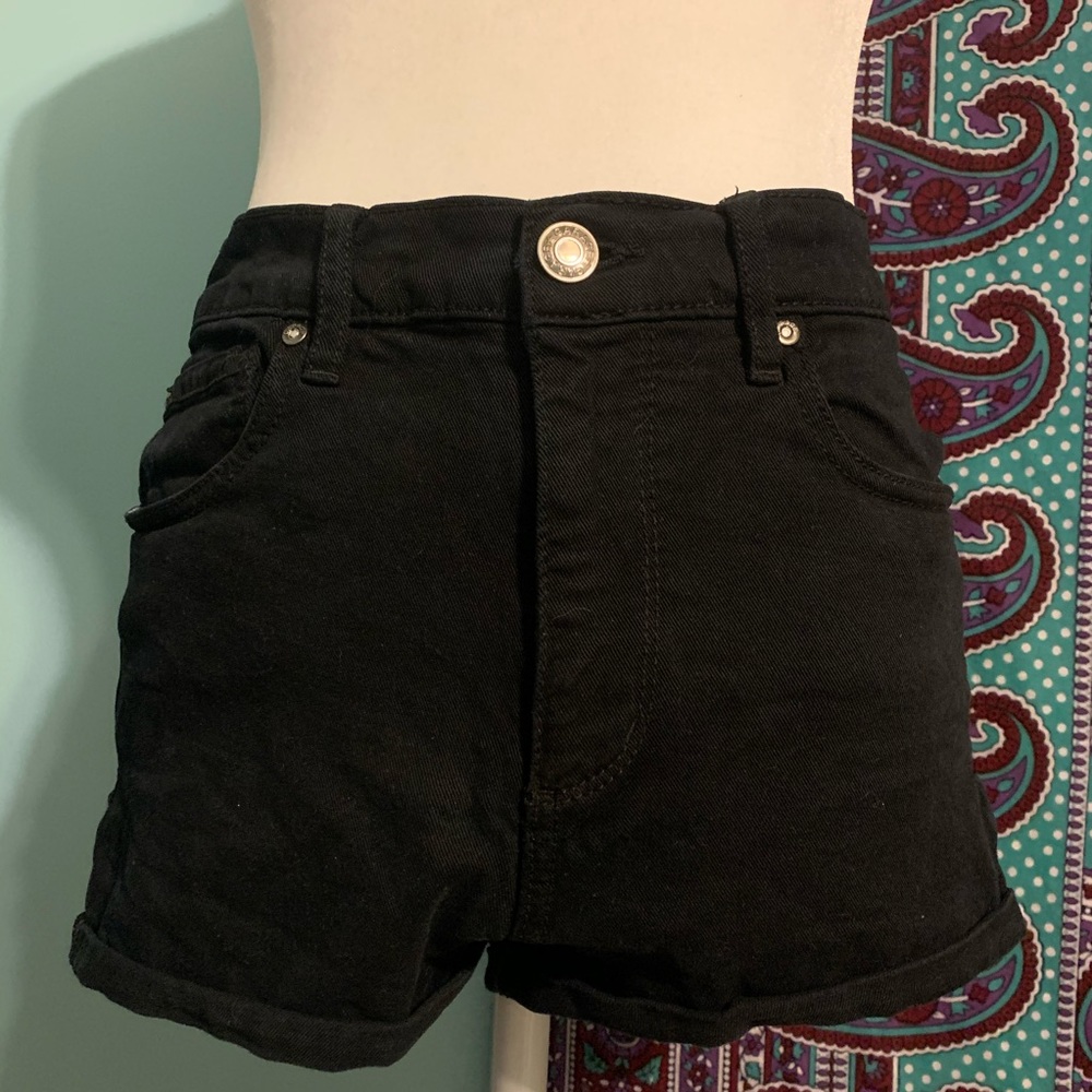 Black High Waisted Shorts